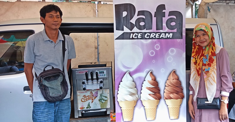 Rafa Ice Cream Dijajakan dengan Konsep Foodtruck